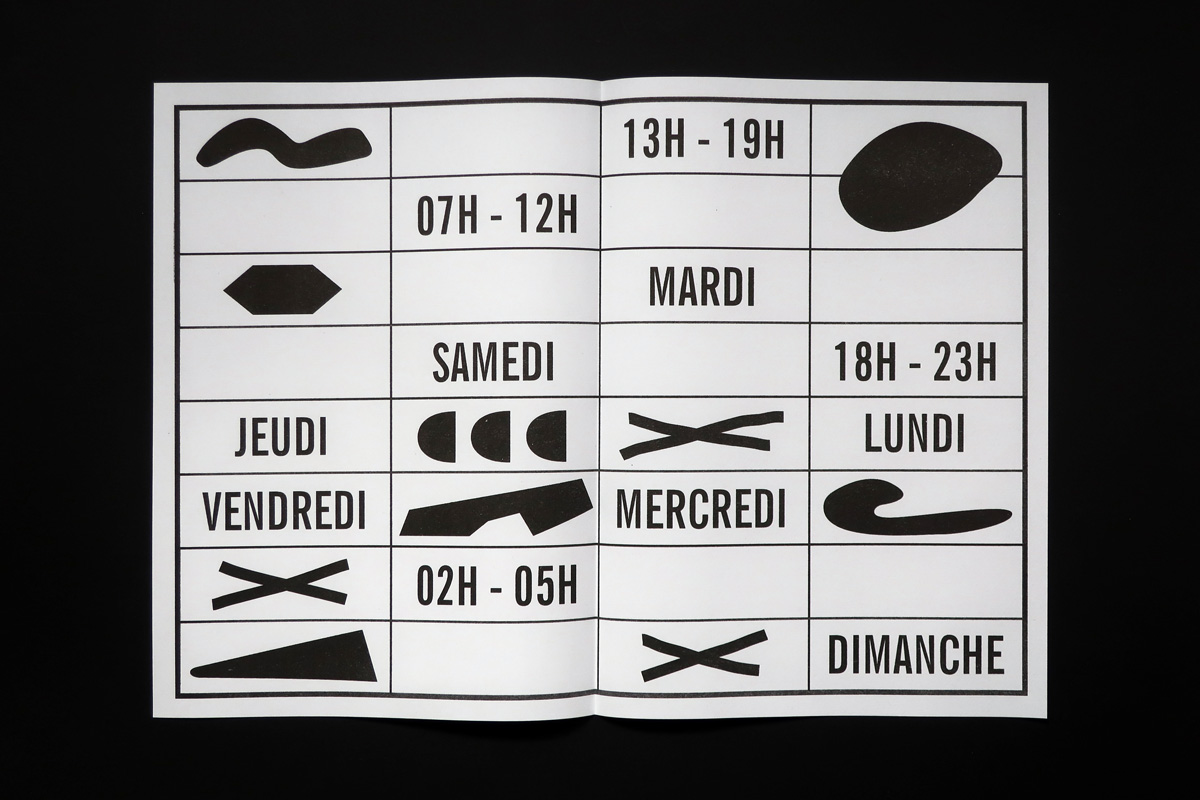 Elsa Werth, Timetable, 2024 pour Revue mince